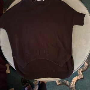 Black BCBG short sleeve sweater size extra small